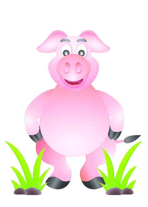 Cerdo Personaje De Dibujos Animados Cochinillo Lindo Vector PNG