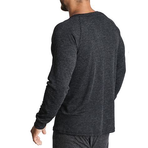 Mens Merino Wool Blend Long Sleeve Thermal Top Underwear Thermals Base