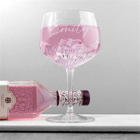 Personalised Gin Glass Personalised Coppa Glass Ts For Gin Lovers Craftwalla