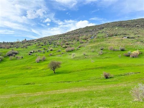 Premium Photo Beautiful Mountain Landscape Blue Sky Green Grass And