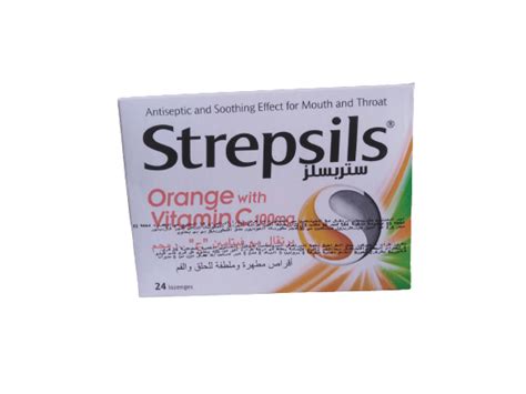 Strepsils Pastilles A Sucer Orange Avec Vitamine C Mg Pastilles