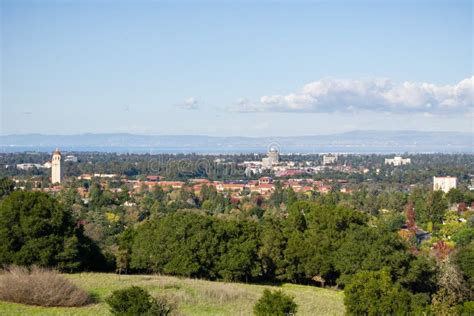 View Towards Stanford Campus And Hoover Tower From The Stanford Dish