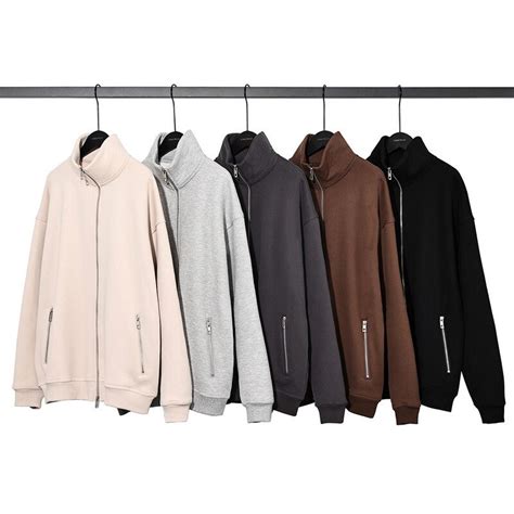 New Fashion Solid Color High Street Zipper Cardigan Hoodies For Men