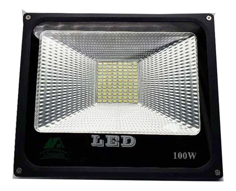 10 Refletor Led 100w Holofote Branco Frio Bivolt Prova Dágua