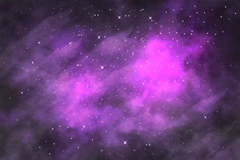 Space Background With Stardust And Shining Stars Realistic Colorful