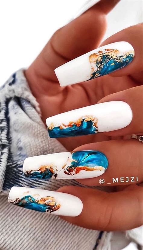 57 Pretty Nail Ideas The Nail Art Everyones Loving Fun Marble Nails