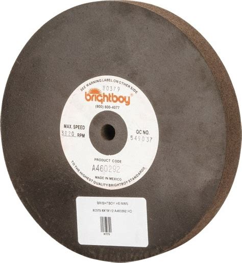 Cratex Surface Grinding Wheel 8 Dia 1 Thick 12 Arbor 46 Grit Msc Direct