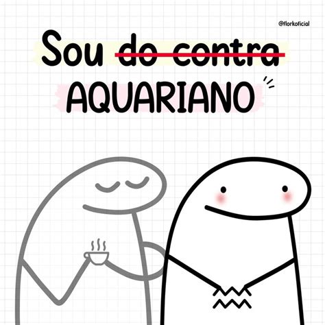 An Image Of A Cartoon Character With The Caption Sou Do Contra Aquariana