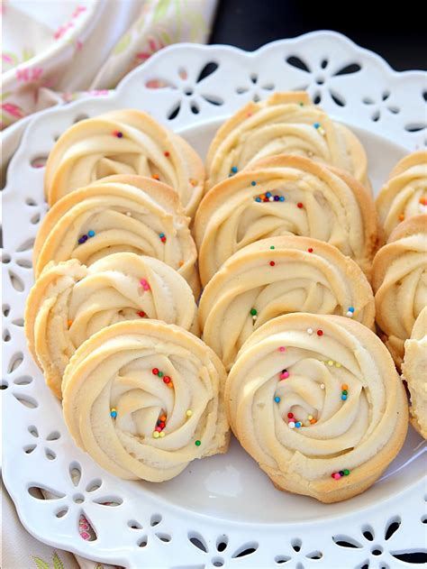 Step By Step Cherry Topped Cookies Butter Swirl Shortbread Cookies