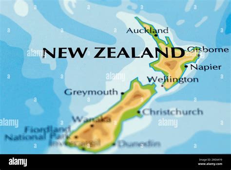 World Map Of New Zealand And Napier Wellington Christchurch Auckland