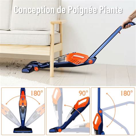 Aspirateur Balai Sans Fil En Orfeld Ev Bleu Et Orange L