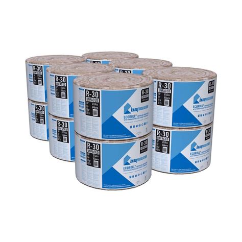 Knauf Insulation R 30 Ecoroll Unfaced Fiberglass Insulation Roll 10 In X 23 In X 22 Ft 12