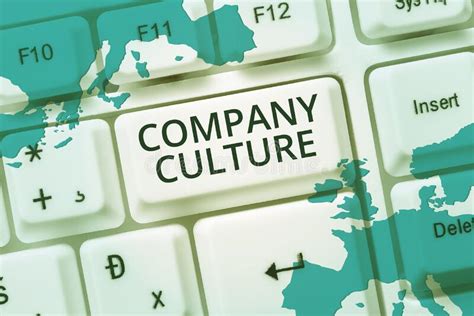 Text Sign Showing Company Culture Word Written On The Environment And