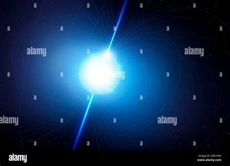 Artwork Of A Pulsar Stock Photo Alamy