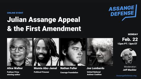 Julian Assange Appeal And The First Amendment Assange Defense