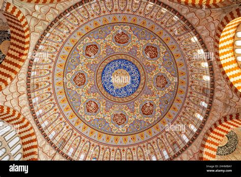 Islamic Architecture Dome Of Edirne Selimiye Mosque Ramadan Or Kandil