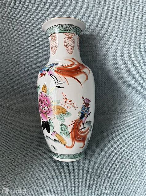 Vase China aus Porzellan mit Blumen und Vögel im Kanton Zürich tutti ch