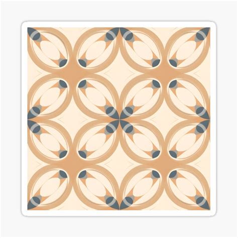 "Art Nouveau Circle Geometric Seamless Patterns" Sticker for Sale by ...