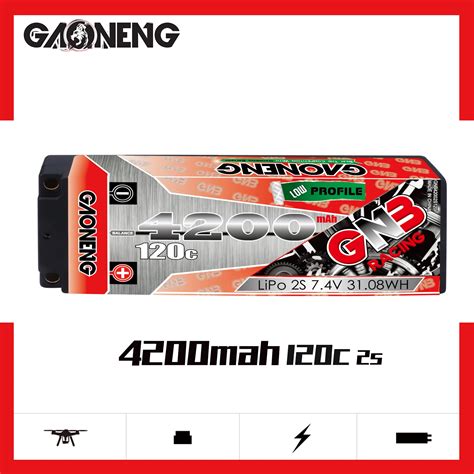 Gaoneng Gnb S Mah V C Low Profile Hardcase Lipo Battery Pack