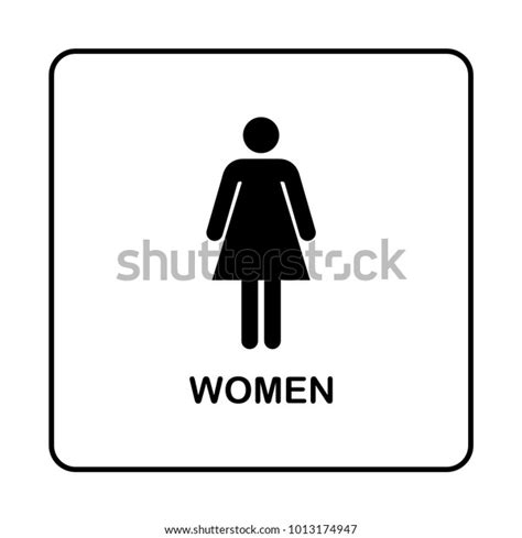 Wc Toilet Door Plate Icon Restroom Stock Vector Royalty Free