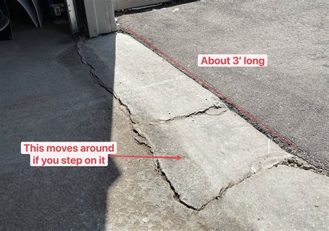concrete - How to fix a collapsed section of garage apron? - Home