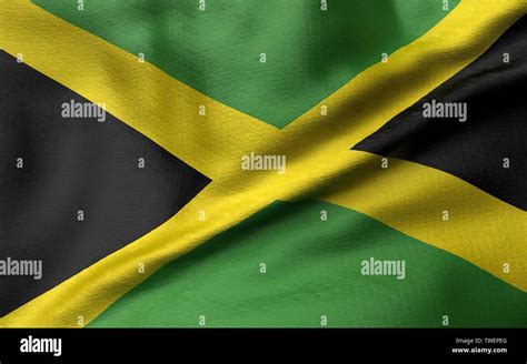 3D Illustration Of Jamaica Flag Stock Photo Alamy