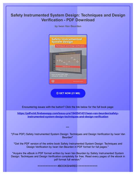 Free Pdf Safety Instrumented System Design Techniques And Design