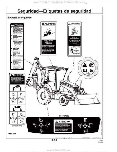 Manual Operador Retroexcavadoras 310j 310sj John Deere Seguridad