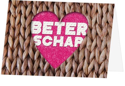 Beterschapskaart Hartje Gevlochten Beterschap Kaartjeposten Nl