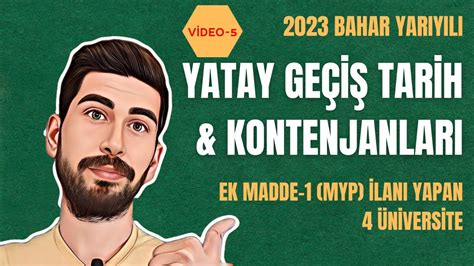 YENİ YATAY GEÇİŞ İLANLARI 2023 MYP İLE YATAY GEÇİŞ TARİHLERİ Bahar