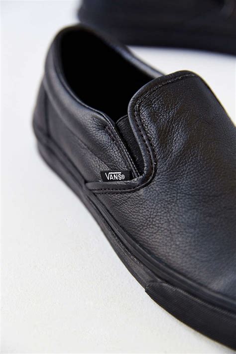 Vans Premium Leather Slip On Urbnite Life In The City Leather