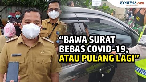 Wali Kota Tangerang Minta Pemudik Yang Kembali Harus Bawa Surat Bebas