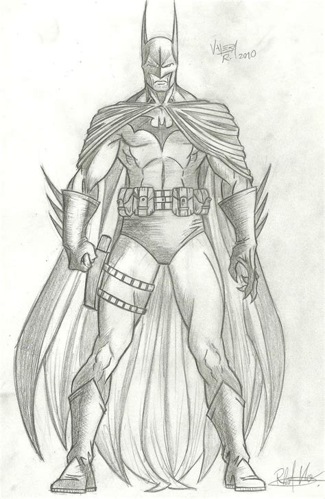 Batman Sketch 3 By Rv1994 On Deviantart Batman Drawing Superhero