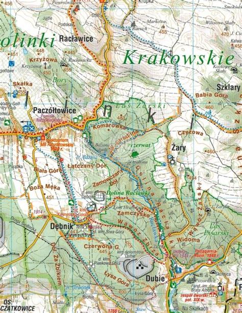 Jura Krakowsko Cz Stochowska Mapa Sk Adana Compass