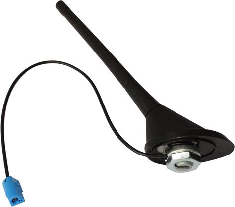 AERZETIX Antenne amplifiée 18cm autoradio de Toit avec connecteur