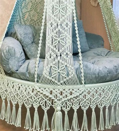 Macrame Adult Swing Swing Bed Indoor Outdoor Hammock Chair Indoor Swing