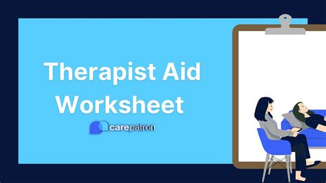 Therapist Aid Worksheet YouTube