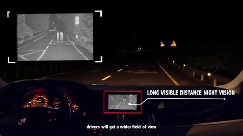 Infrared CMOS 200m Car Night Vision Camera For Safety Driving