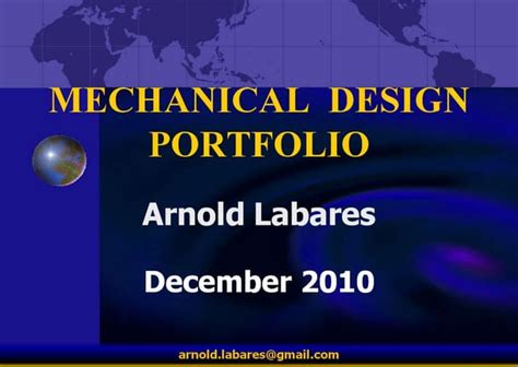 Mechanical Design Mini Portfolio [view only] | PPT