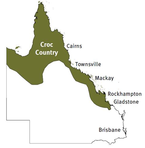 Where Do Saltwater Crocodiles Live In Australia Map - Fawnia Susanetta