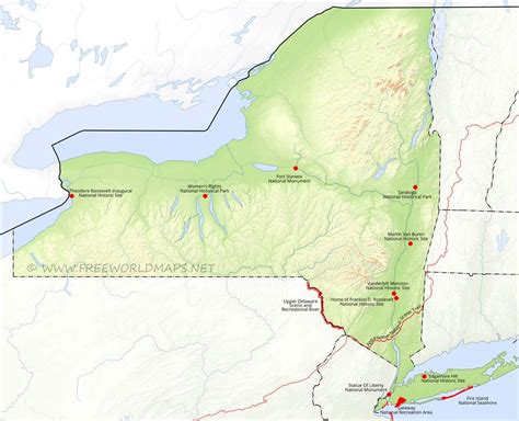 New York National Parks Map