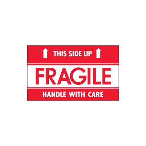 3 X 5 Fragile This Side Up Hwc Labels