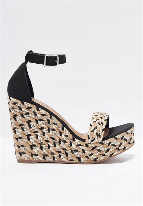 Amethyst Espadrille Wedge Multi Black Cotton On Heels Superbalist