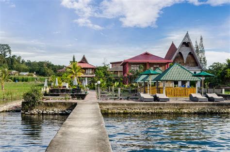 Samosir Island In Lake Toba, Sumatra Stock Image - Image of idyllic ...