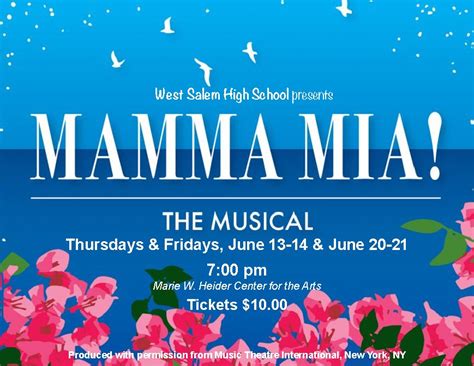 Wshs Drama Department Presents Mamma Mia News School District