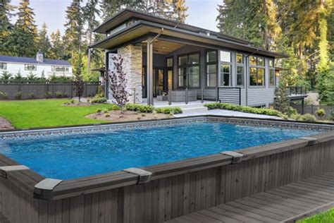 Piscine Semi Creusée Harmony De Trévi Châteauguay Pool Landscape