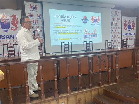 Comissão Organizadora Dos Jogos Da Unisanta Divulga Programação Para