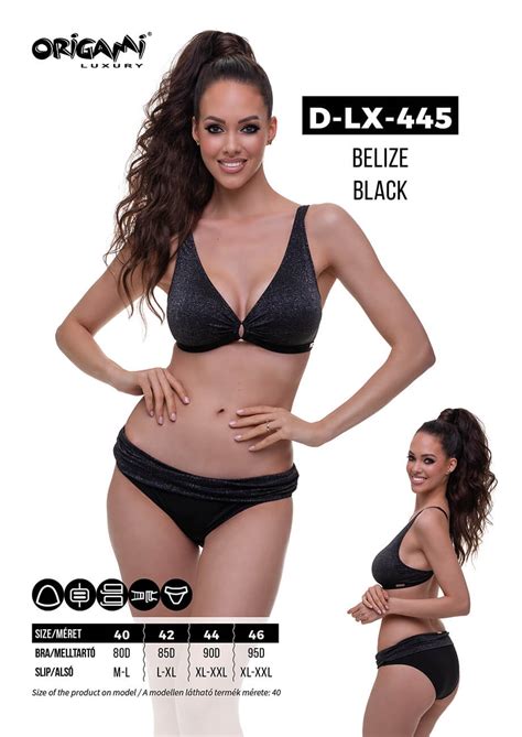 Belize Black D Lx Origami Bikini M Retekben Intimini Shop