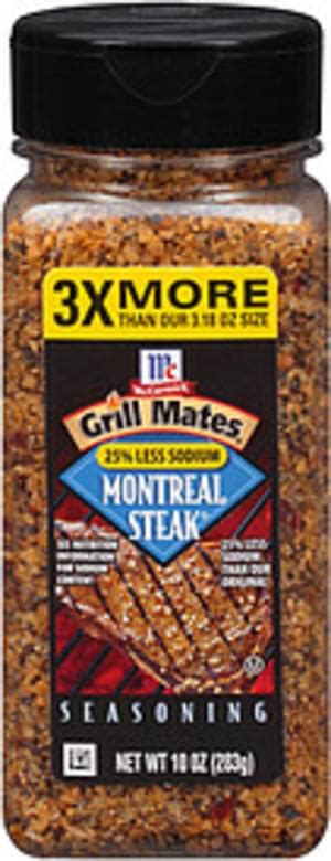 Mccormick Grill Mates Grill Mates 25 Less Sodium Montreal Steak