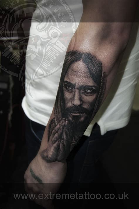 Jesus with praying hands tattoo,religious tattoo,sleeve in progress ...